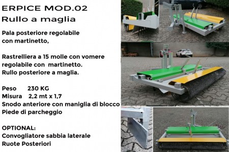 erpice modello 2 rullo a maglia